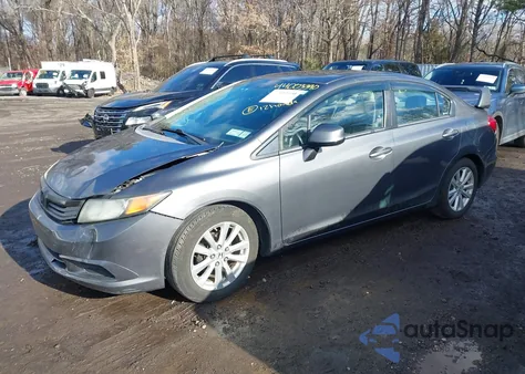 2012 Honda Civic Ex-L z USA, uszkodzony, nr VIN 19XFB2F94CE343184